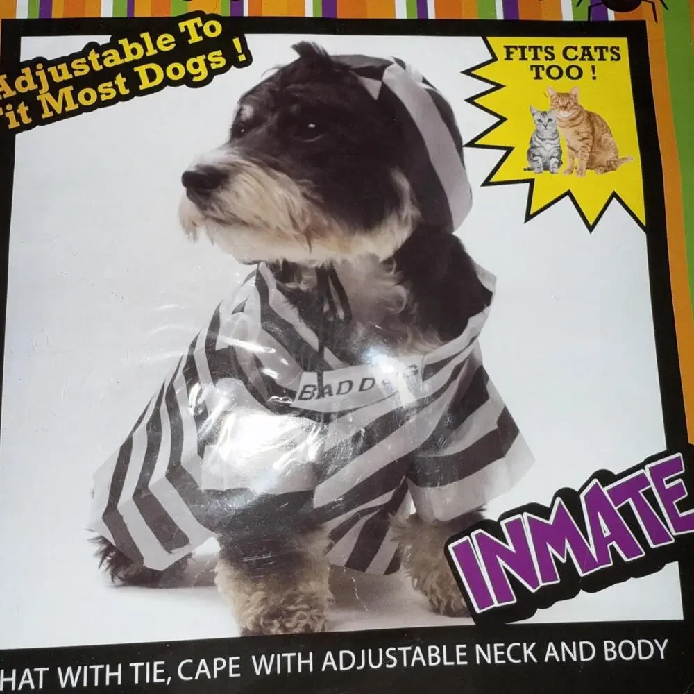 Doggie Dress Up Police And InmateDog CostumesSmall to Medium Dogs NEW Set